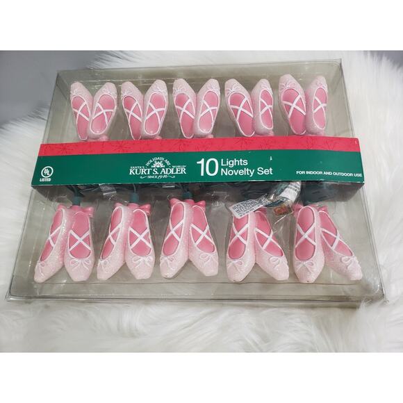 NEW‎ Ballet Shoe Slipper Ballerina String Light Bedroom Decor Christmas Nursery - Picture 1 of 5